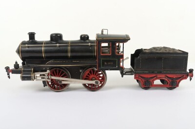 Marklin gauge I R1021 clockwork 0-4-0 locomotive and tender