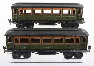 Two Marklin gauge I 1st/2nd class Passenger coaches - 4