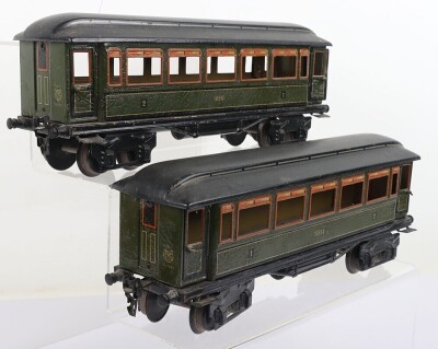 Two Marklin gauge I 1st/2nd class Passenger coaches - 5