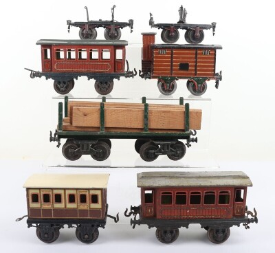 Marklin gauge I four wheel good van with brakeman&rsquo;s hut