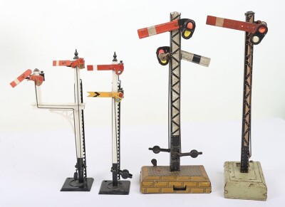 Bing clockwork locomotive, coaches and signals - 5