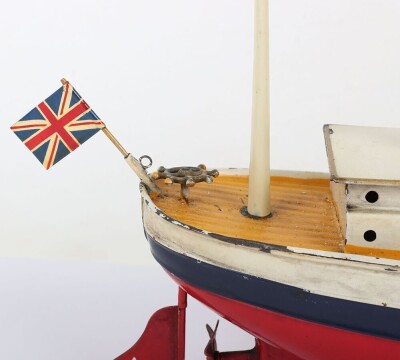 A Bing clockwork tinplate four funnel Ocean liner, German circa 1920 - 10