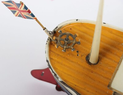 A Bing clockwork tinplate four funnel Ocean liner, German circa 1920 - 5
