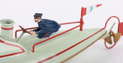 Ernst Plank tinplate clockwork Speedboat - 7
