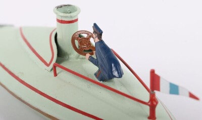 Ernst Plank tinplate clockwork Speedboat - 9