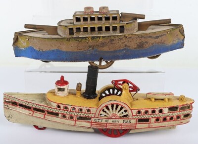 Two American floor toy boats, 1900/1915 - 4