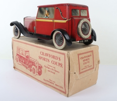 A rare boxed William Crawford & Sons Ltd Sports Coupe biscuit tin, 1920s - 4
