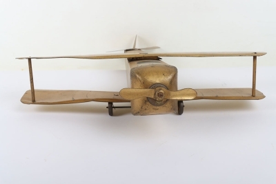A scarce tinplate William Crawford & Sons Ltd A-One Biplane biscuit tin, English 1929 - 5