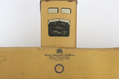 A scarce tinplate William Crawford & Sons Ltd A-One Biplane biscuit tin, English 1929 - 10