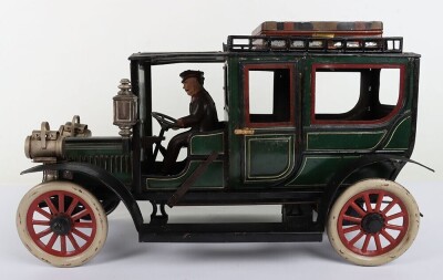 Large Carette tinplate clockwork Limousine, German circa 1909 - 9