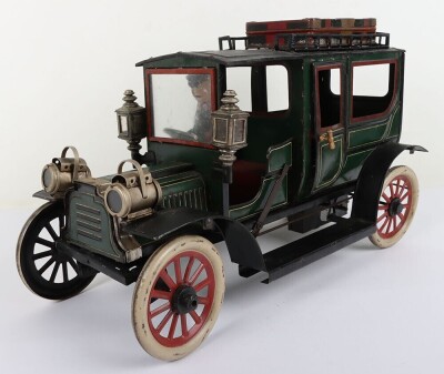 Large Carette tinplate clockwork Limousine, German circa 1909 - 10