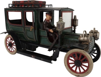 Large Carette tinplate clockwork Limousine, German circa 1909