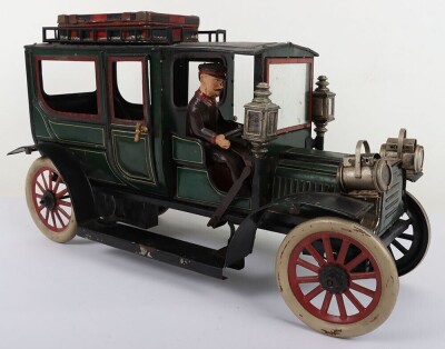 Large Carette tinplate clockwork Limousine, German circa 1909 - 3