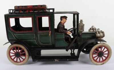 Large Carette tinplate clockwork Limousine, German circa 1909 - 4