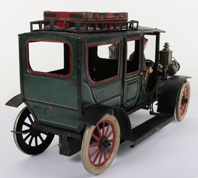 Large Carette tinplate clockwork Limousine, German circa 1909 - 6