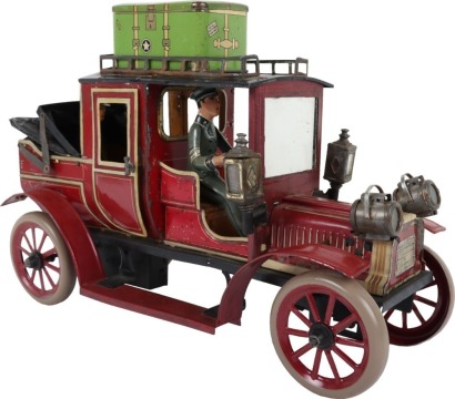 Carette tinplate clockwork Landaulette, German circa 1911