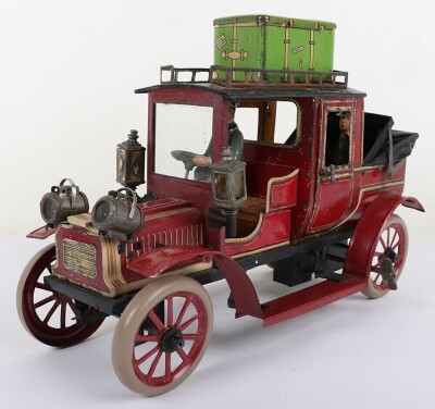 Carette tinplate clockwork Landaulette, German circa 1911 - 2