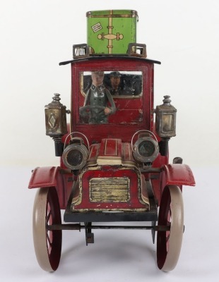 Carette tinplate clockwork Landaulette, German circa 1911 - 4
