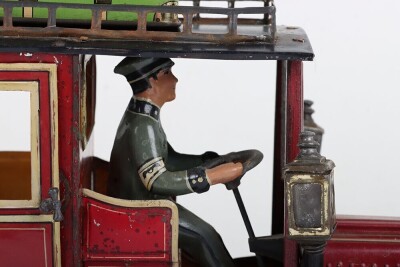 Carette tinplate clockwork Landaulette, German circa 1911 - 7