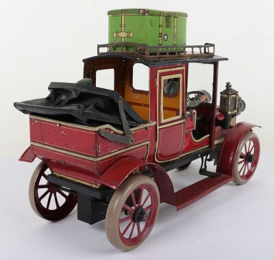 Carette tinplate clockwork Landaulette, German circa 1911 - 8