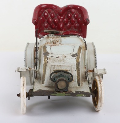Bing tinplate clockwork hand painted De Dion two seater Runabout Motor car, German 1904 - 2