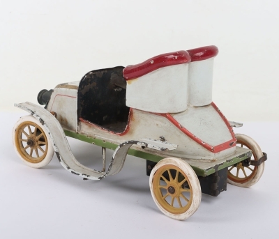 Bing tinplate clockwork hand painted De Dion two seater Runabout Motor car, German 1904 - 4