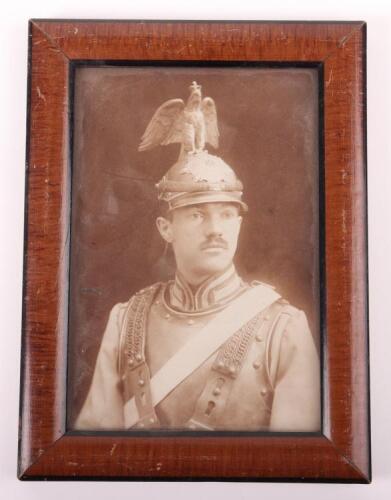 Studio Portrait Photograph of an Enlisted Man in Regiment Garde du Corps