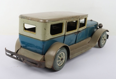 A large tinplate Tipp & Co clockwork Limousine Motor car with electric lights, 1920s - 5