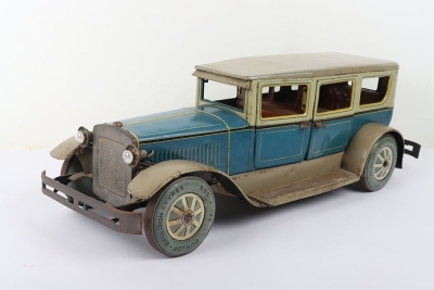 A large tinplate Tipp & Co clockwork Limousine Motor car with electric lights, 1920s