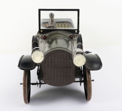 A tinplate H.Fischer & Co clockwork open-tourer, 1920s - 3
