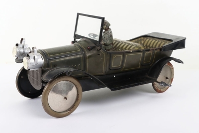 A tinplate H.Fischer & Co clockwork open-tourer, 1920s - 4