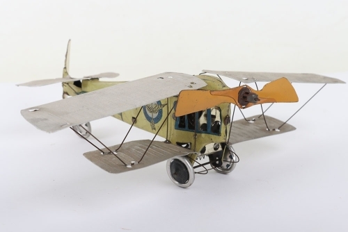 A E.Cardini tinplate clockwork Bi-plane Nord-Sud, Italian 1920s