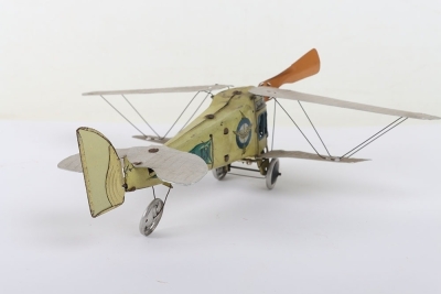 A E.Cardini tinplate clockwork Bi-plane Nord-Sud, Italian 1920s - 3