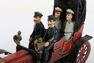 Carette tinplate clockwork four-seater open tourer, German circa 1910 - 8