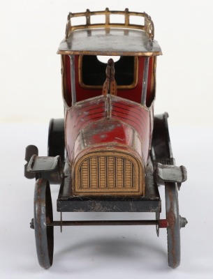 Tinplate clockwork Limousine H Fischer, German circa 1910 - 3