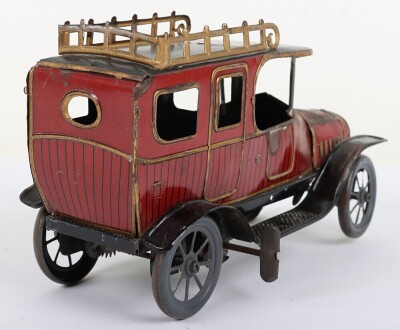 Tinplate clockwork Limousine H Fischer, German circa 1910 - 7
