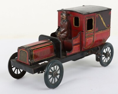Small tinplate clockwork Landaulette, German circa 1910 - 2
