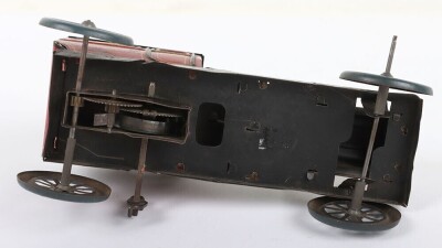 Small tinplate clockwork Landaulette, German circa 1910 - 9