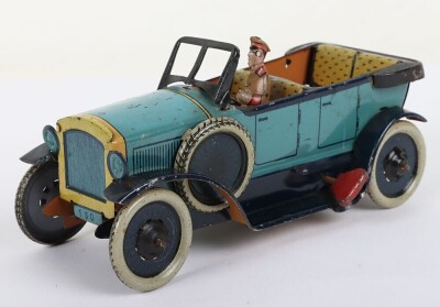 Orobr 150 tinplate clockwork open tourer, German 1920s - 2