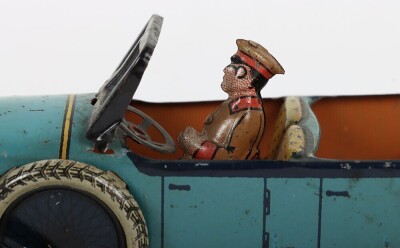 Orobr 150 tinplate clockwork open tourer, German 1920s - 3