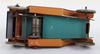 Orobr 150 tinplate clockwork open tourer, German 1920s - 8