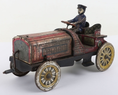 Hess tinplate flywheel driven two-seat open tourer, German circa 1908