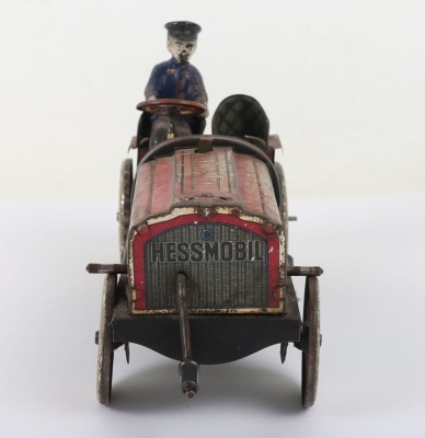 Hess tinplate flywheel driven two-seat open tourer, German circa 1908 - 2
