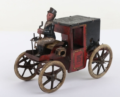 Lehmann tinplate clockwork Motor car, German circa 1905 - 3