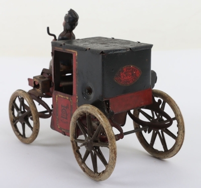 Lehmann tinplate clockwork Motor car, German circa 1905 - 4