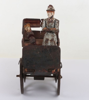 Wooden and cast iron flywheel driven early motorcar, American circa 1903 - 2