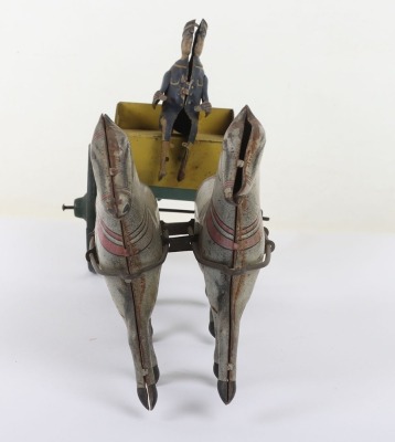 Tinplate horse drawn Jig floor toy, 1920s - 2