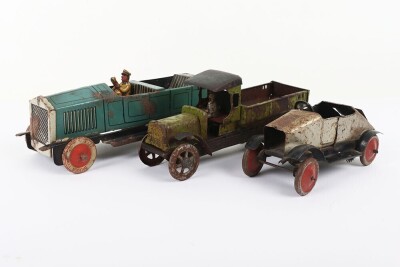 Tippco tinplate clockwork motor car, German 1920s - 4