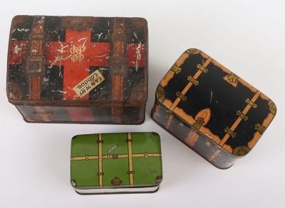 Tinplate luggage trunks, spare wheels and composition driver - 3