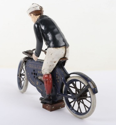 Lehmann 683 tinplate clockwork Motorcyclist HALLOH, German 1920's - 4